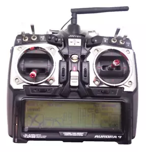 HITEC AURORA 9 AFHSS 2.4GHZ 9 CHANNEL TRANSMITTER GOOD CONDITION ON MODE 2 BOXED - Picture 1 of 11