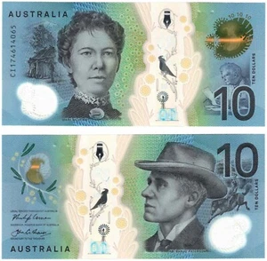 2017 Australia 10 Dollar Banknote P63 UNC Polymer - Picture 1 of 1