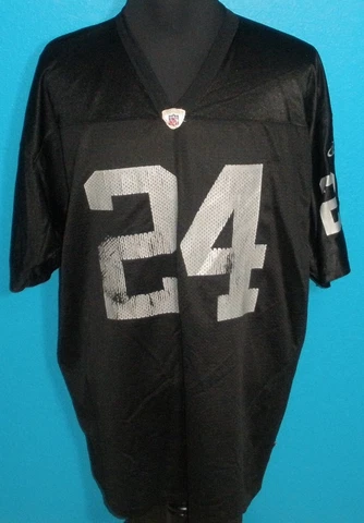 Adult 2XL Vintage Logo Athletic Oakland Raiders #24 Charles Woodson Jersey Cover
