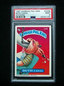 GARBAGE PAIL KIDS 1987 Topps 8th Series #333b RUTH Canal - OS8 Graded PSA 9 MINT - Picture 1 of 2