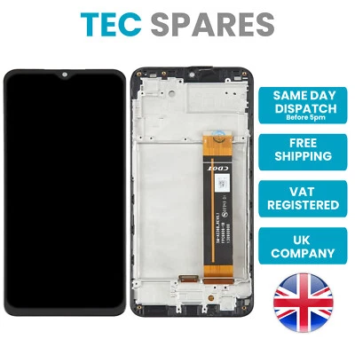 TECSPARES Samsung Galaxy A23 5G A236 LCD Display Screen Touch Digitizer + Frame