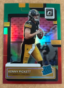 2022 Panini Donruss P-301 Kenny Pickett Optic Red Green holo rated rookie