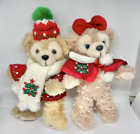 Disney Bear Duffy And Shelliemay Plush Doll Badge Set Christmas Tokyo Japan Parks