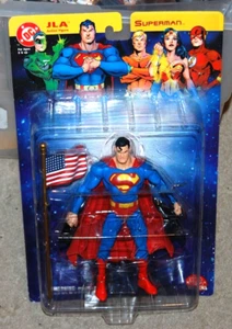 NEW SUPERMAN FLAG FIGURE DC DIRECT COMICS JLA JUSTICE LEAGUE OF AMERICA! - Picture 1 of 1