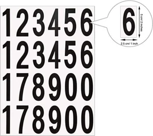 10Pcs Vinyl Sticker Mailbox Address Car Number Window Door Wall Sign Decal New - Picture 1 of 1