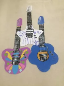SET OF 3 ROCK GUITARS 42" INFLATABLE BLOW UP PARTY DECORATION FAVOR BIRTHDAY - Picture 1 of 2