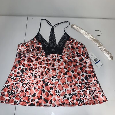 全新带标签 Jones New York 蕾丝吊带上衣女式 XL 珊瑚动物风格 #178039A — 第 1/4 张图片