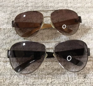 ELLE Sunglasses, 2 pair, Women's, Gradient, authentic, Black/ Silver, Gold/ Brow - Picture 1 of 21