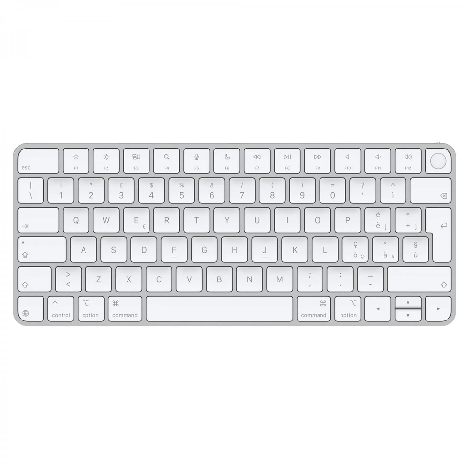 Apple Tastiera computer MAGIC KEYBOARD Touch ID Silver e White MXCK3T A