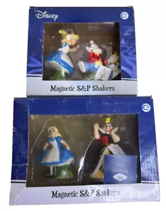 Disney Alice & Queen of Hearts & Alice & White Rabbit Salt & Pepper shakers - Picture 1 of 22