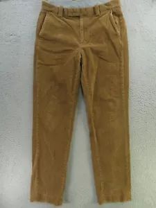 Brooks Brothers Pants Mens 34x33 Brown Flat Front Corduroy Regular Fit - Picture 1 of 11