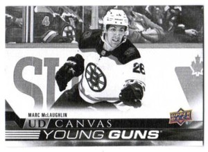 22/23 UPPER DECK SERIES 1 UD CANVAS YOUNG GUNS BLACK/WHITE C91-C120 U-Pick List