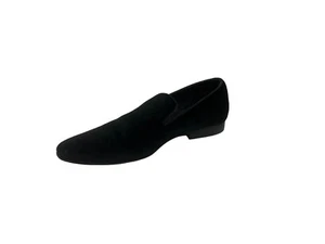 Mocassino in velluto slip on Steve Madden nero 10,5 - usato, ottime condizioni / scatola W - Foto 1 di 6