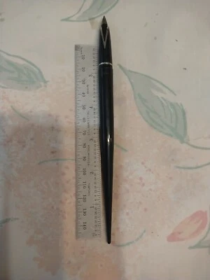 Sheaffer Dolphin T.D 500 Desk Fountain Pen Stainless Steel Fine Point Nib USA - Image 1 of 4