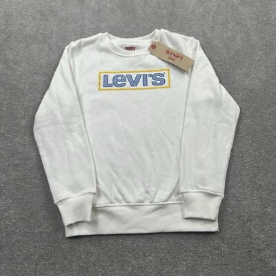 Levi's Youth Crew Neck Long Sleeve Sweater Size 14 A Large White - Image 1 of 4