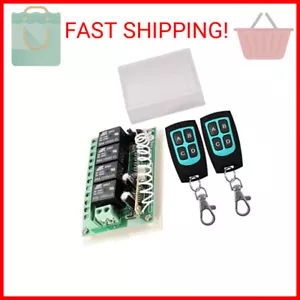 12V Relay Remote Switch Wireless RF Remote Control Switch 4 Channel Relay Module - Picture 1 of 2
