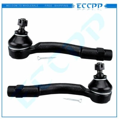 05-10 Pair (2) Both Front Outer Tie Rod Ends for Kia Sportage and Hyundai Tucson Foto 1 de 4