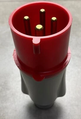 GEWISS GW60019 Straight Industrial Plug, IP44, 3P+E, 32A, 415V, 6H - Image 1 of 4