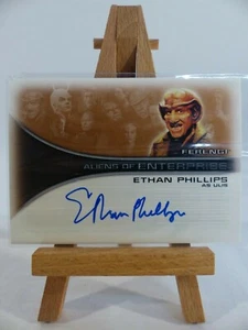 Star Trek Enterprise Staffel 1 AA2 Ethan Phillips als Ulis Autogramm - Bild 1 von 3