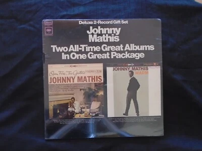 JOHNNY MATHIS, Warm / Open Fire, Two Guitars USA New Old Stock Sealed 2LP - Image 1 of 2