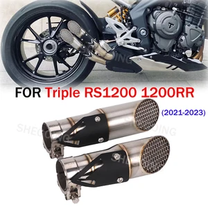 For Triple RS1200 1200RR Motorcycle Exhaust Muffler Slip On Pipe 2021-2023 - Picture 1 of 4