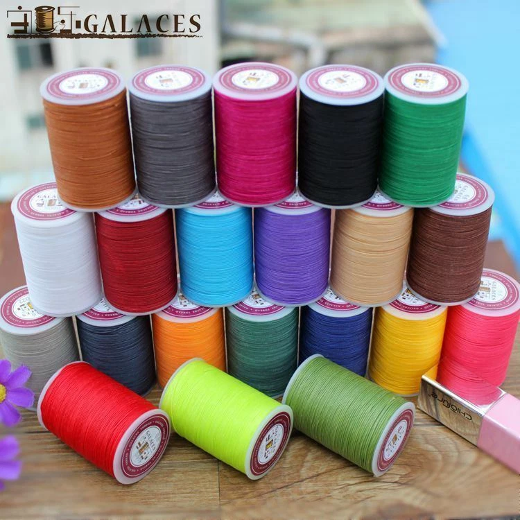 Professional 8 Strands Waxed Lined Thread 0.7mm 85M hand sewing leathercraft - Image 1 of 4