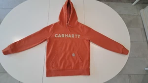 Carhartt Heavyweight Hoodie, Relaxed Fit, Size S (4-6), Carhartt Orange Branded - Picture 1 of 4