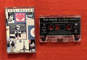 PAUL WELLER - CASSETTE TAPE WITH ADVERTISING CARD - STANLEY ROAD - Picture 1 of 5