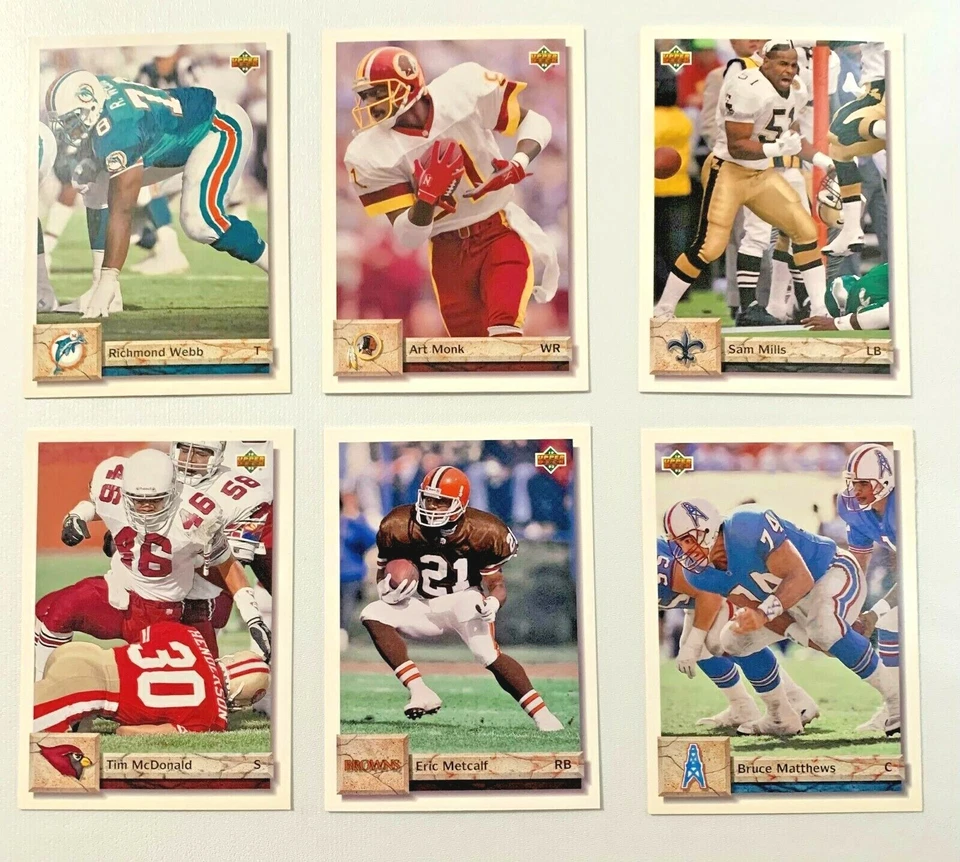 1992 Upper Deck Football Cards You Pick #'s 1-349 -- Complete Your Set - Image 1 of 1