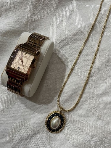 Orologio Burberry Bu1578 Analogico Quarzo Uomo Collana Perle Vintage 672168088