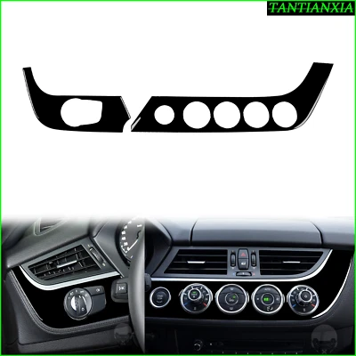 Tablero de instrumentos interior negro piano para BMW Z4 E89 2009-2016 moldura de control de faros Foto 1 de 4