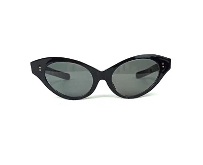 NICE 60s CAT EYE SUNGLASSES VINTAGE ORIGINAL FRANCE BLACK SHADES RARE - Image 1 of 4