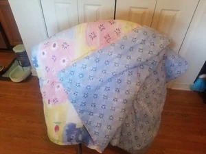 Vintage Dan River Queen Size Reversible Comforter 86X86 Spring Floral Multicolor - Picture 1 of 7