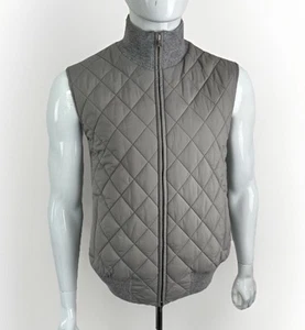 GRAN SASSO Pale Grey Quilted Sleeveless Jacket Gilet 40" (50) - Picture 1 of 13