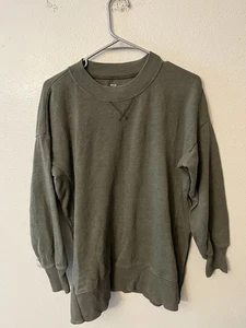 Aerie Pullover Damen Gr. XS grün Pulli Rundhals Oversized Lounge Chunky - Bild 1 von 5