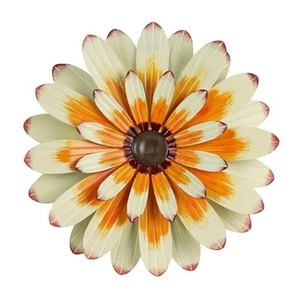 Metal Flower Wall Decor, 16" Wall Art Hanging Decorations for Home Bathroom - Picture 1 of 8