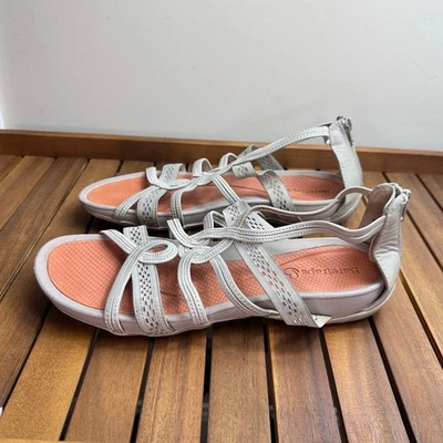 Baretraps Solaura Women’s Beige Leather Gladiator Wedge Sandals Size 11 M - Image 1 of 4