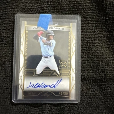 2022 Leaf Trinity Jackson Chourio Clear Auto /50 CA-JC1 - Image 1 of 4