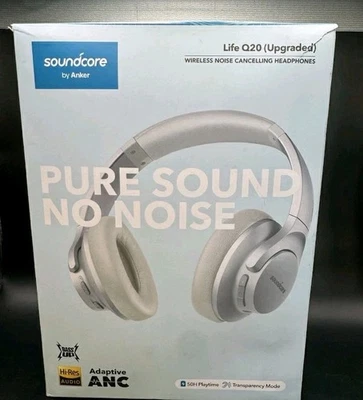  Auriculares inalámbricos sobre la oreja Soundcore By Anker Life Q20 plateados  Foto 1 de 4