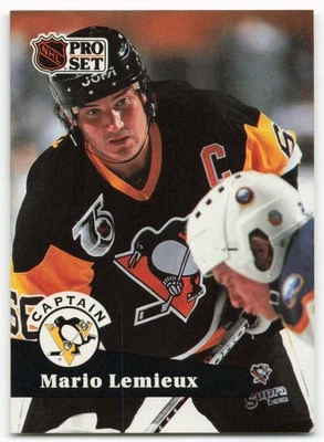1991-92 Mario Lemieux Pro Set - Pittsburgh Penguins - Image 1 of 2