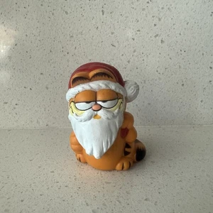 Vintage 1978 Garfield Dressed As Santa Christmas Carrying Pooky Bag Figur - Bild 1 von 4