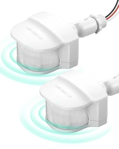 2 Pack 240° Motion Sensor, Replacement Motion Detector for Outdoor Lights, Ad... - Picture 1 of 7
