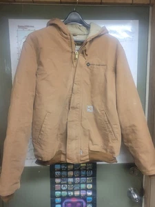 Chaqueta Carhartt Grande Marrón FR Resistente al Fuego Forrada con Capucha Bordada - Imagen 1 de 6