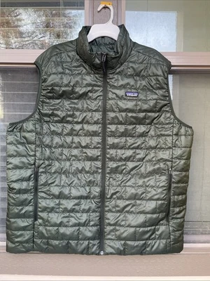 NUEVO Chaleco Patagonia Nano Puff 3XL XXXL Crecimiento Antiguo Verde Puffer Cremallera Completa 84242 Foto 1 de 4