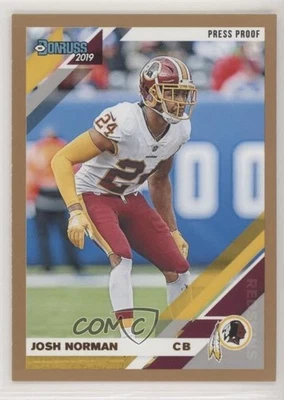2019 Panini Donruss Press Proof Bronze Josh Norman #152 - Image 1 of 2