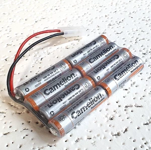 Camelion Modellbau Racing Power Akku RC-Pack 9,6V 2700mAh Tamiya L4x2 NiMH - Picture 1 of 3