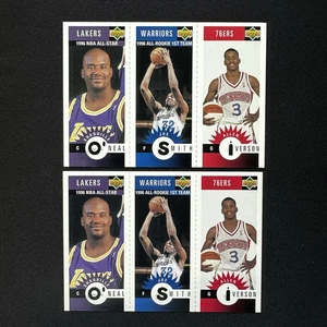 Lotto Upper Deck 1996-97 Collector's Choice Shaq, Smith, Iverson RC 2x #MI52 - Foto 1 di 2