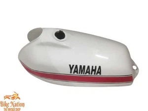 Fit For Yamaha DT 250 DT250 Enduro White Painted Tank 1975 to 1977 - Bild 1 von 4