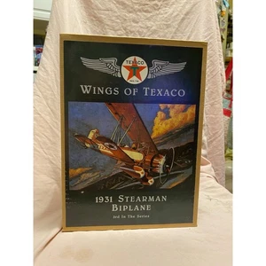 Ertl Wings Of Texaco 1931 Stearman Biplane Airplane Coin Bank #3 - New in Box - Picture 1 of 3