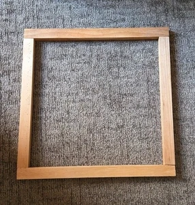 Punch Needlework Cross Stitch Frame Vintage Wood 18" X 18" Slides Together  - Picture 1 of 6